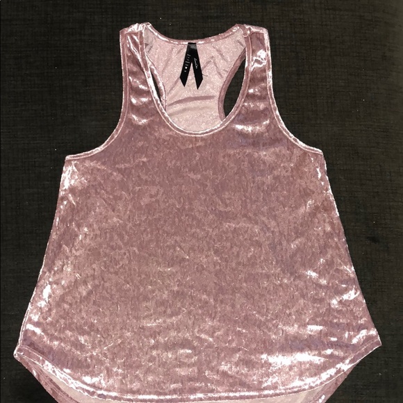 Velvet pink tank top - Picture 1 of 2